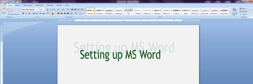 Setting Up MS Word for Editing – Global | Editor's Essentials